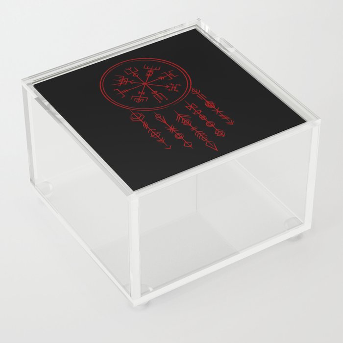 Vegvisir the Viking magical compass. Acrylic Box
