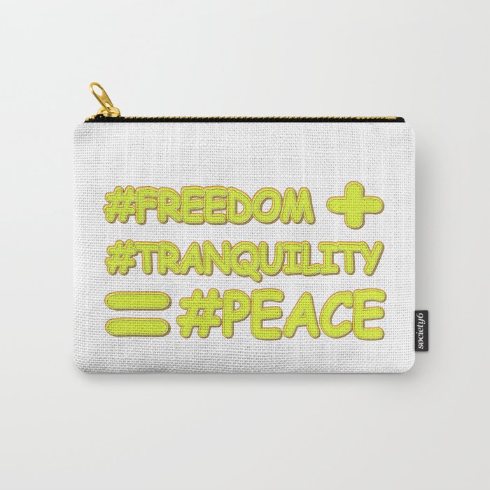 "PEACE FORMULA EQUATION" Cute Design. Buy Now Carry-All Pouch