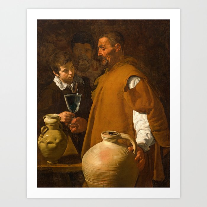 The Waterseller of Seville, 1618-1622 by Diego Velazquez  Art Print