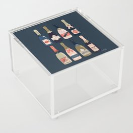 French Champagne Collection – Teal Acrylic Box