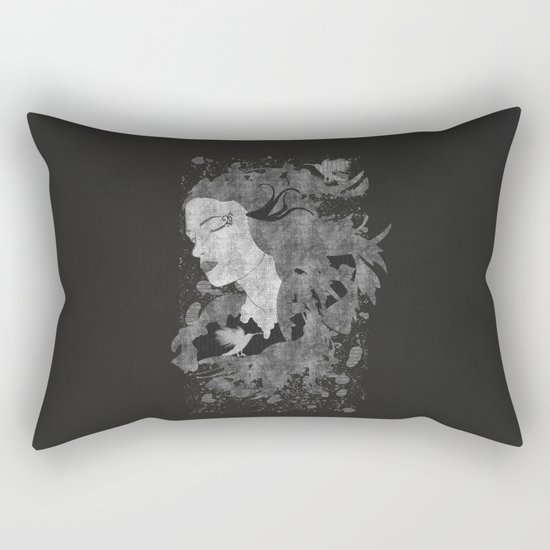 Cosmic dreams (B&W) Rectangular Pillow