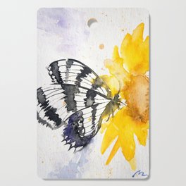 Butterfly and Sunflower Cutting Board