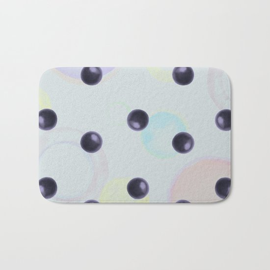 Plums Pattern Bath Mat