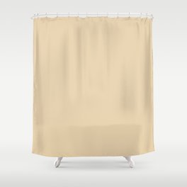 Neutral Warm Beige / Tan Solid Color Pairs Pantone Banana Crepe 13-0815 TCX - Shades of Orange Hues Shower Curtain