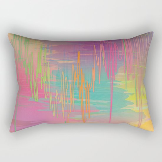 Rainbow Storm Rectangular Pillow