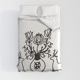 Deers and pomegranate Comforter