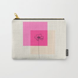 Pink Flower Carry-All Pouch