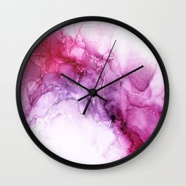 beautiful abstract art with fluid liquid paint Wall Clock