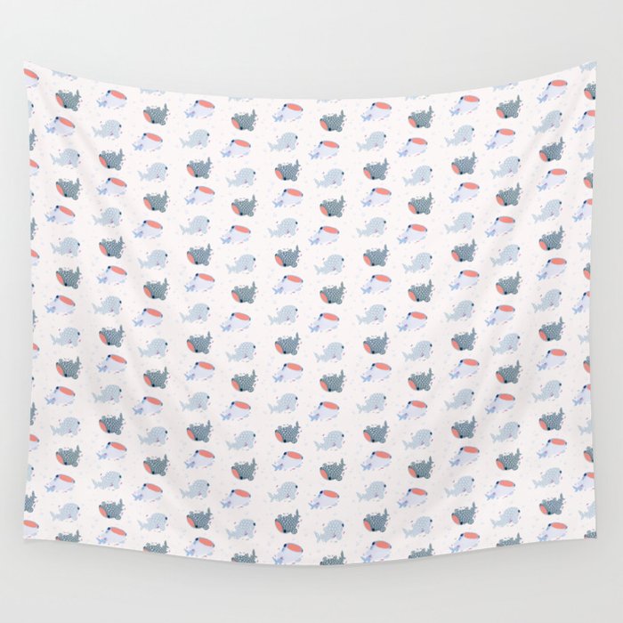 Whale Shark Buddies Wall Tapestry