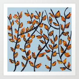 Colorful Branches Art Print