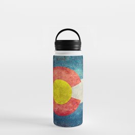 Colorado State Flag in Grungy style Water Bottle