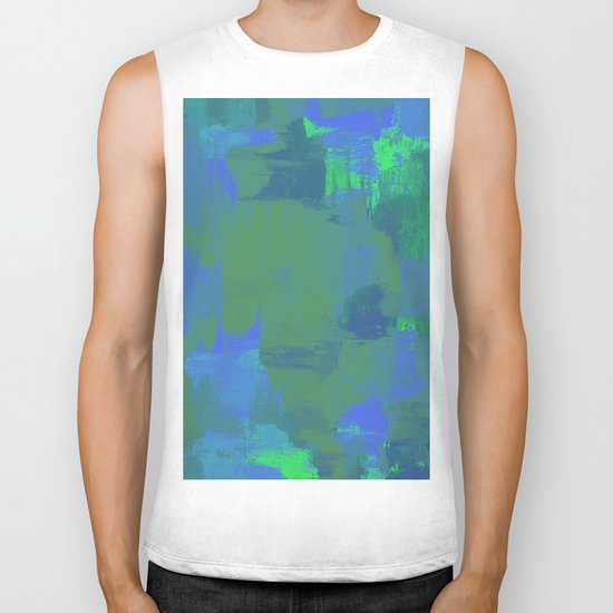 A Different View Of Earth - Abstract, textured, globe painting Biker Tank