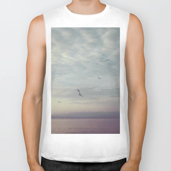 Purple Sunset Biker Tank