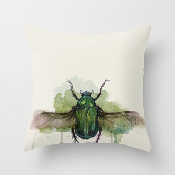beetle II Throw Pillow