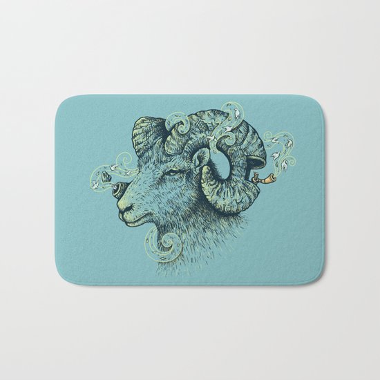 Big Horn Invocation Bath Mat