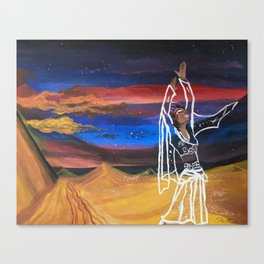 Dancing in the desert Canvas Print