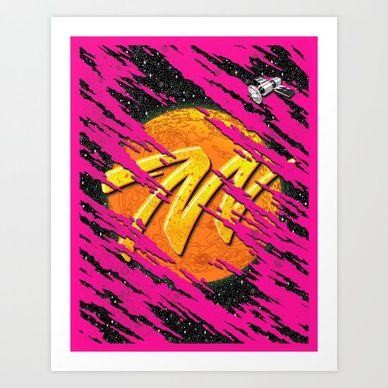 M for Mars Art Print