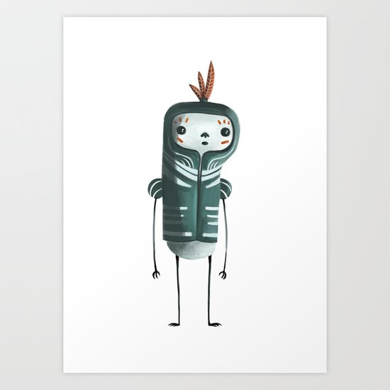 I AM BLUE Art Print