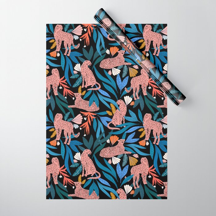 Cheetah jungle/tropical print Wrapping Paper