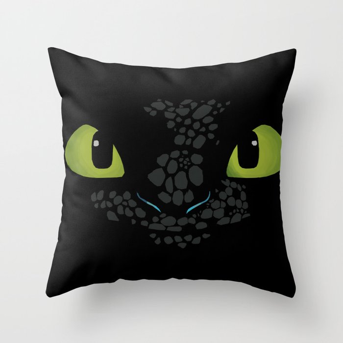 Toothless How to train Your Dragon Throw Pillow