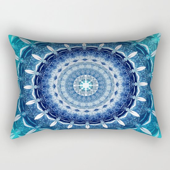 Absolute Zero Mandala Rectangular Pillow