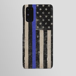 Thin Blue Line Police Flag First Responder USA Hero Android Case