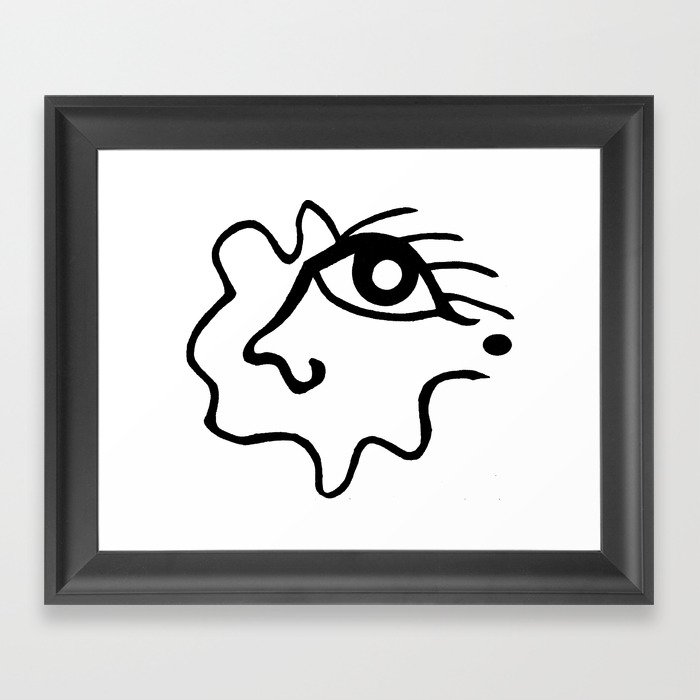 Space Face  Framed Art Print