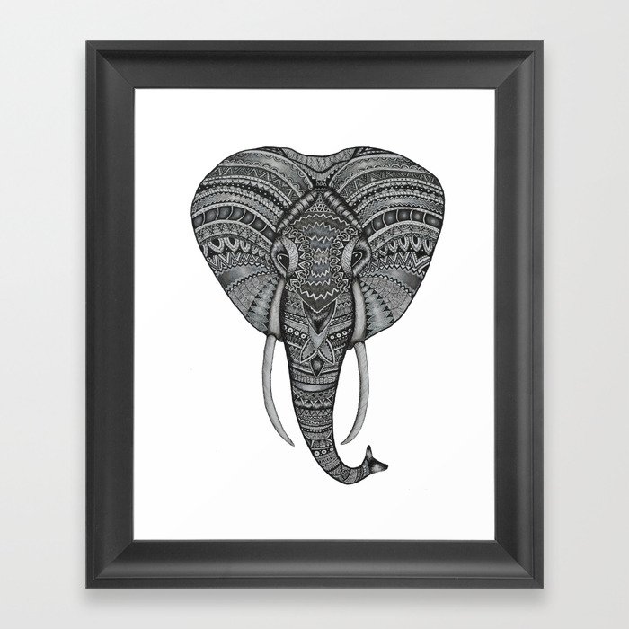 Love for the Elephants Framed Art Print