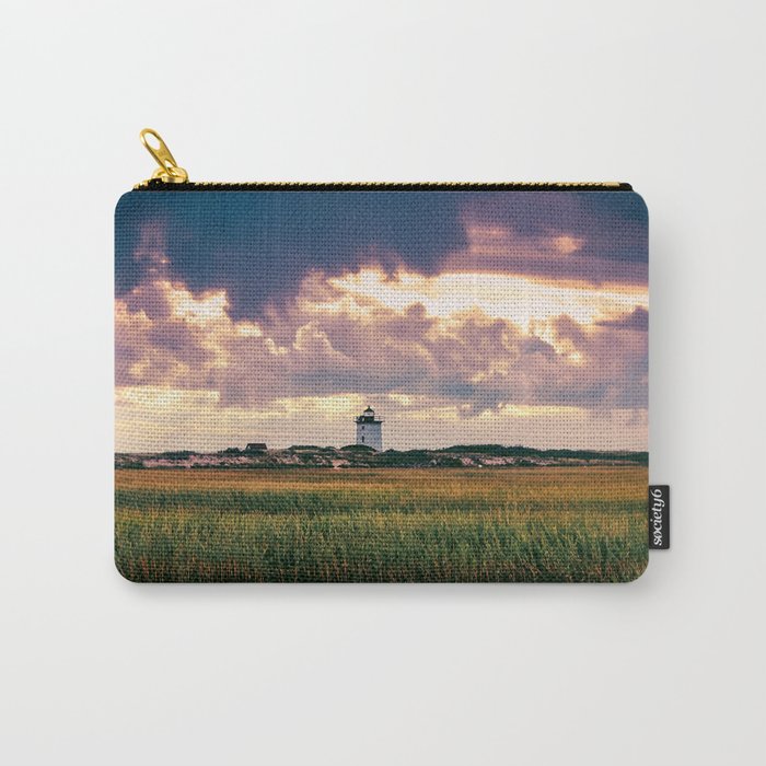 Gathering Storm at Sunset, Cape Cod Lighthouse Carry-All Pouch