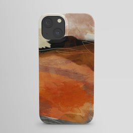 landscape in fall abstract art iPhone Case