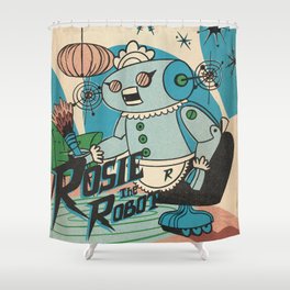 Rosie The Robot Shower Curtain