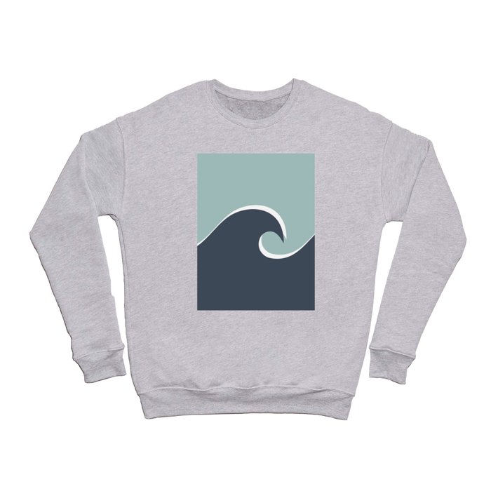 Ocean Wave - Blue Aqua Crewneck Sweatshirt