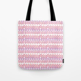 Simple geometric purple orange watercolor drops pattern Tote Bag