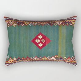 Qashqa’i Fars Southwest Persian Kilim Print Rectangular Pillow