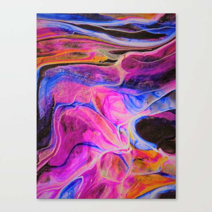 Abstract Multicolor Acrylic #1 Canvas Print