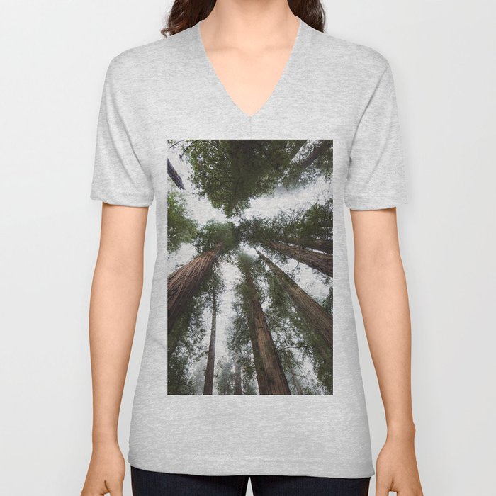 Redwood Portal - nature photography V Neck T Shirt