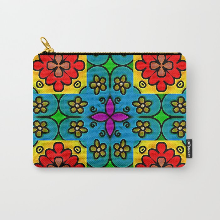 Mexican Tile 3 Carry-All Pouch