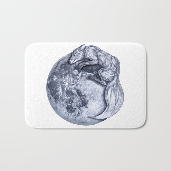 Blue Moon Fox Bath Mat