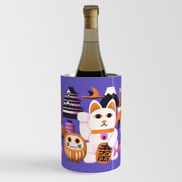 Japan Traditional Theme Elements Retro - Purple Wine Chiller