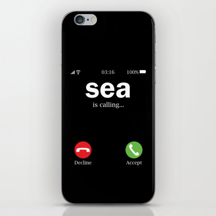 Sea Is Calling Funny iPhone Skin