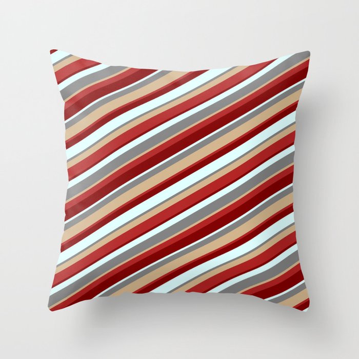 Red and tan throw pillows outlet