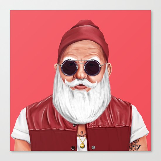 Hipstory - Santa Claus Canvas Print