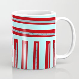 meeting of horizontal and vertical lines Coffee Mug