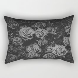 The Roses (Black and White) Rectangular Pillow