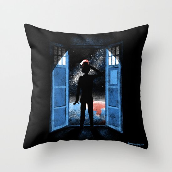 It's Bigger on the Outside Throw Pillow