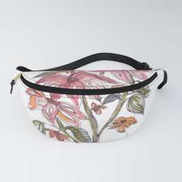 Picked From My Garden - White Fanny Pack