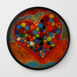 love for colors  Wall Clock