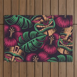 Tiki Mask's Outdoor Rug