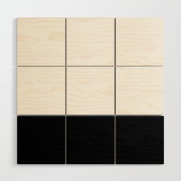 Black & White Color Block Wood Wall Art