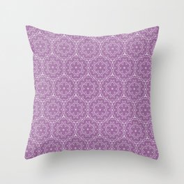 Lilac Lavendar Floral Throw Pillow